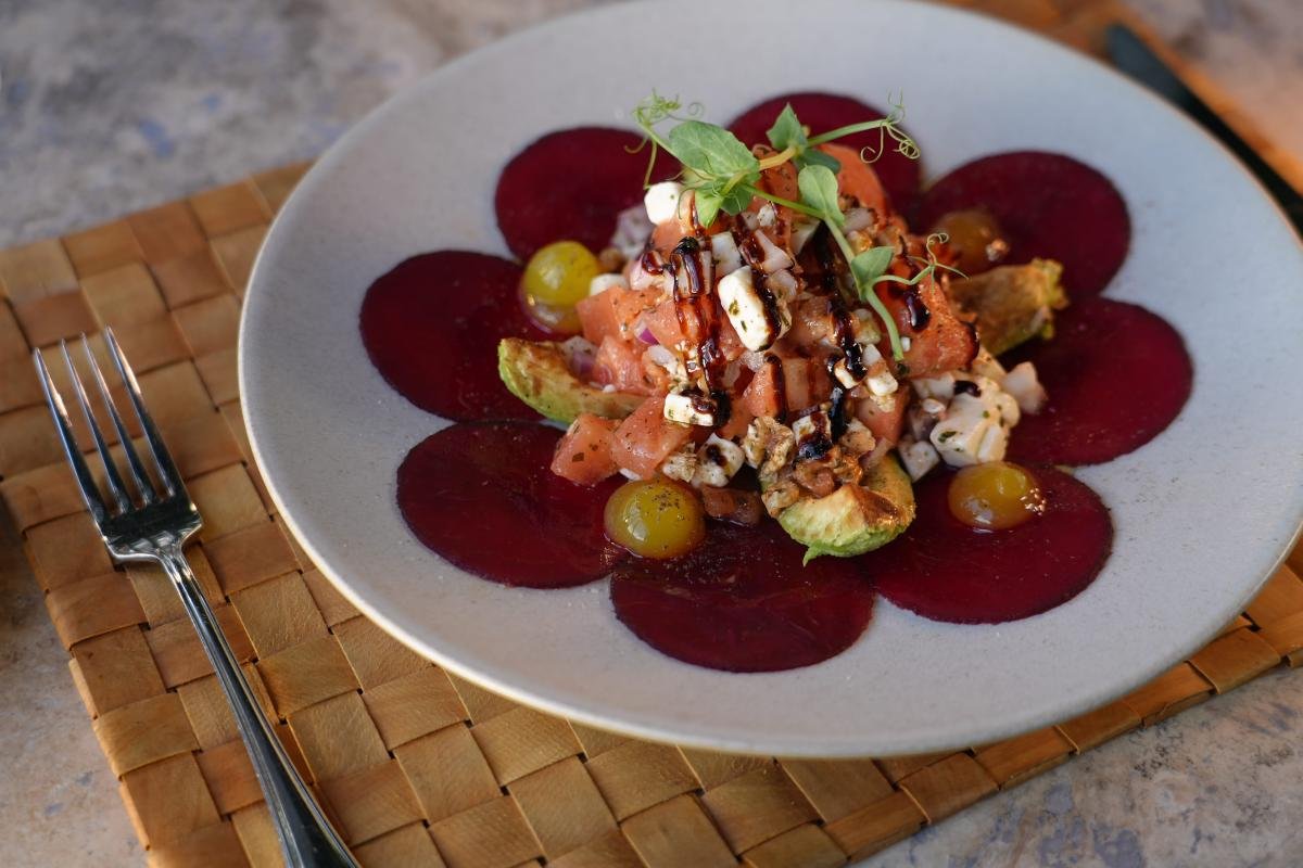 Mediterranean Salad withBeetroot Carpaccio