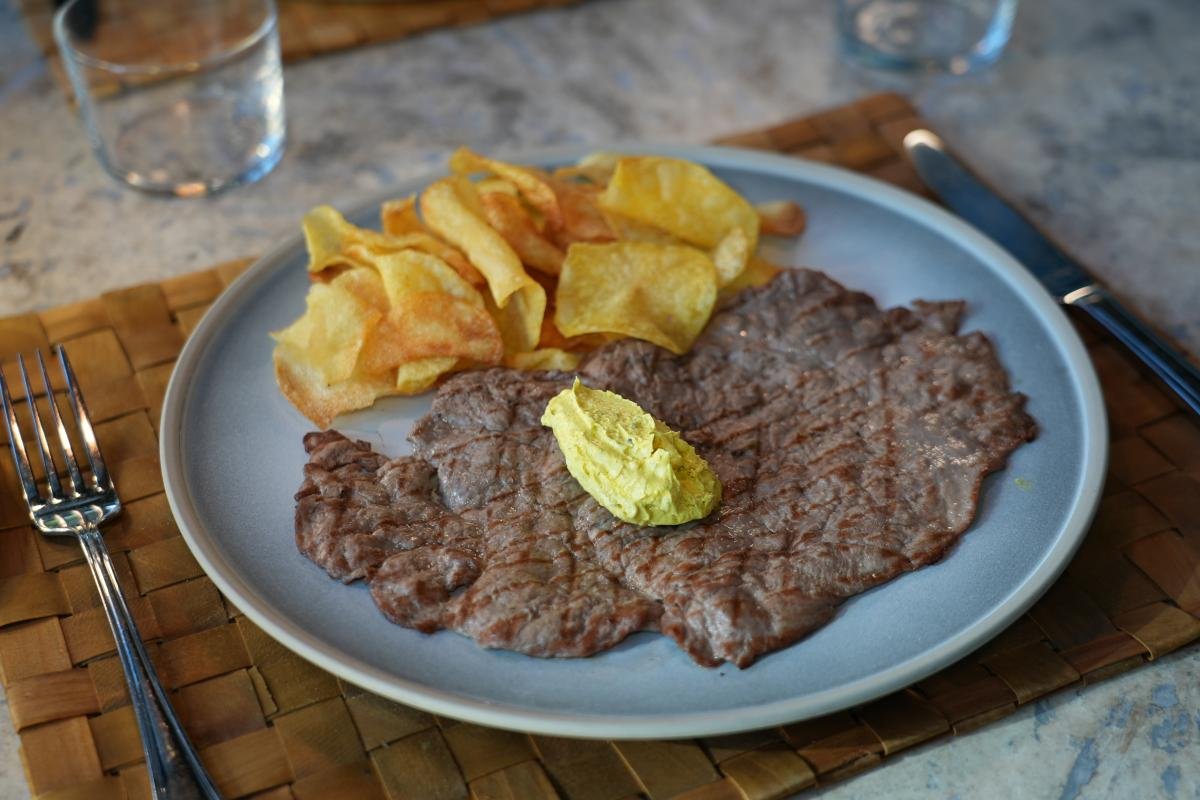 Beef Escalope with Café de Paris Sauce