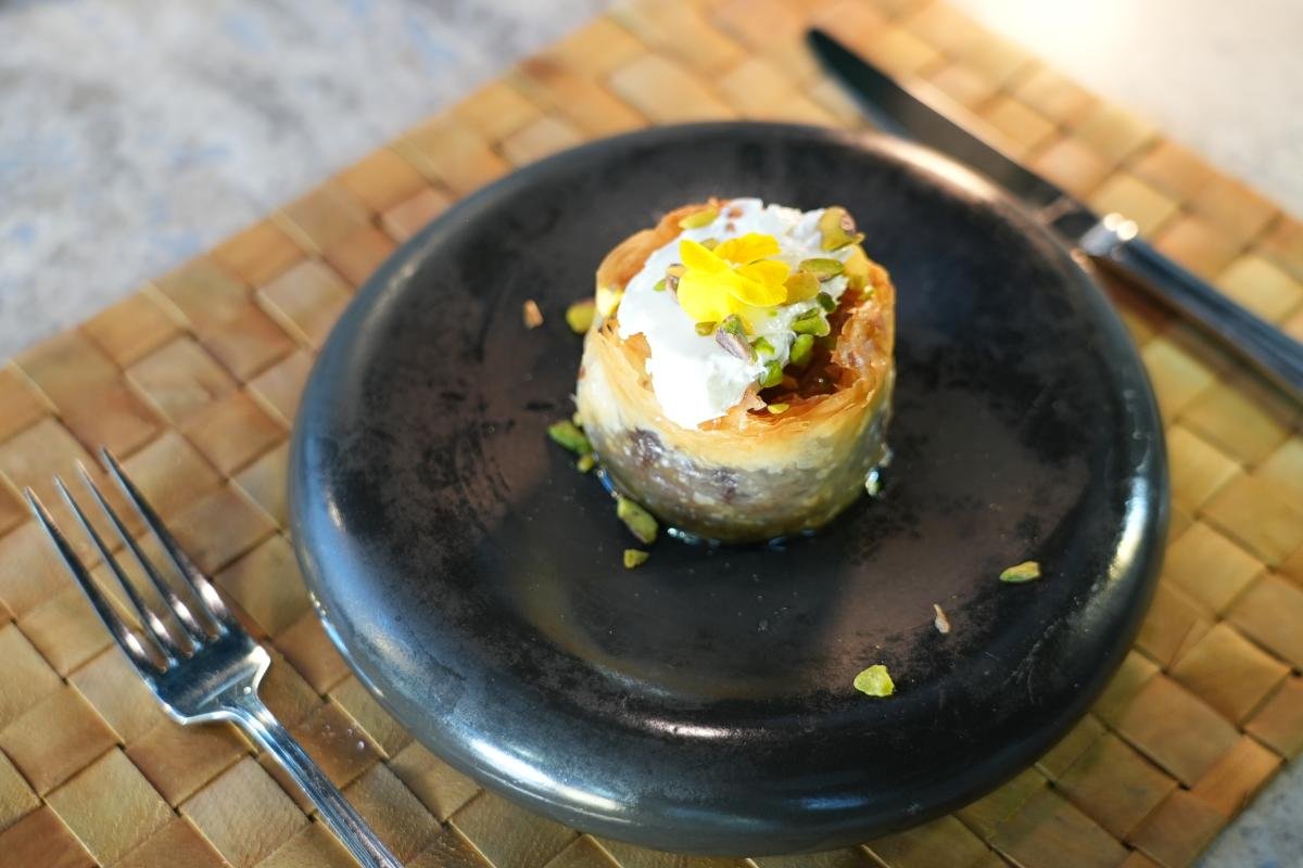 Crispy Chocolate Strudel Pastry Wrapped in Baklava